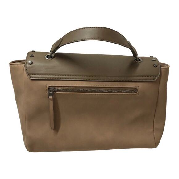 Universal Threads Brown Top Handle Handbag 12x9 Faux Leather Satchel - Picture 9 of 12